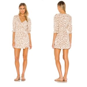 MAJORELLE Revolve Hartley Wrap Mini in Leopard size XS NWT